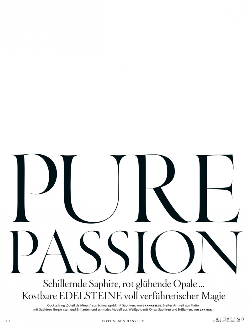 Pure Passion, November 2013