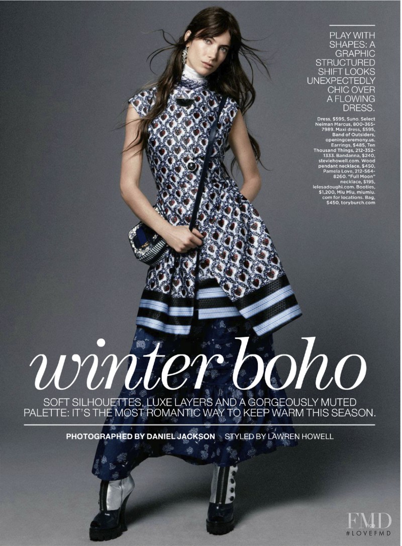 Jessica Miller featured in Winter Boho, November 2013