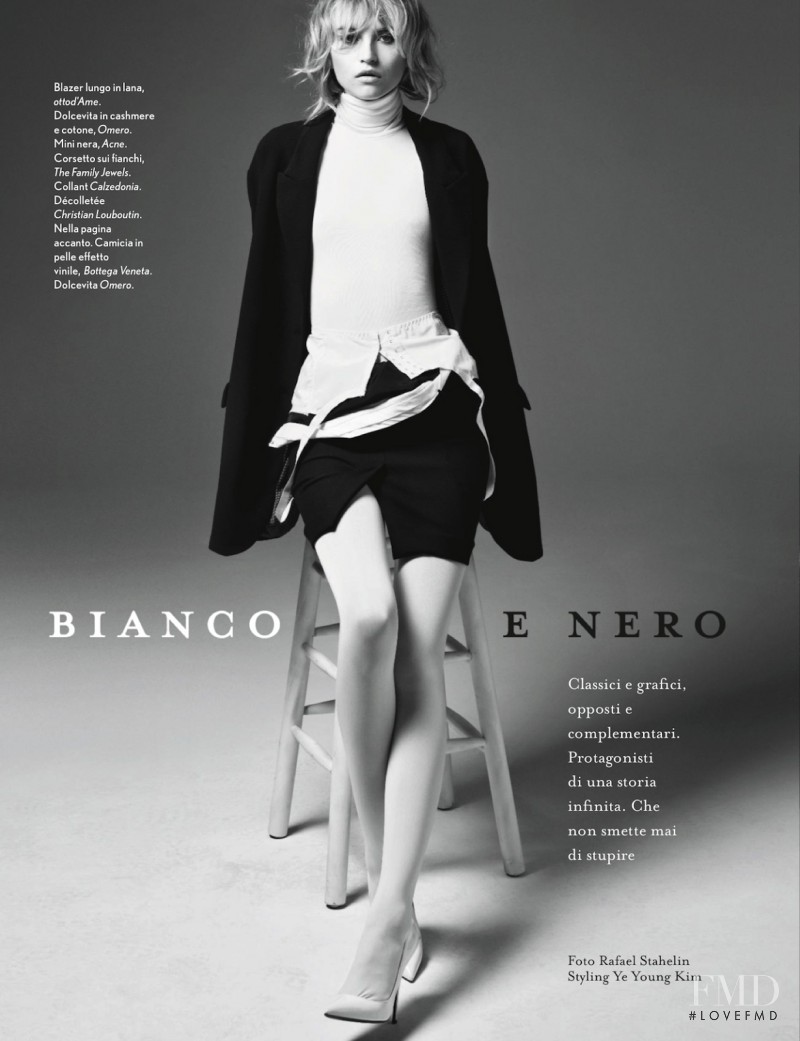 Anabela Belikova featured in Bianco E Nero, October 2013