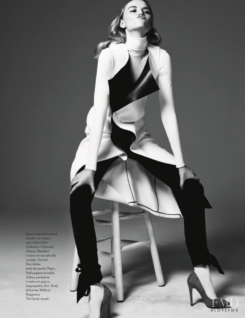 Anabela Belikova featured in Bianco E Nero, October 2013