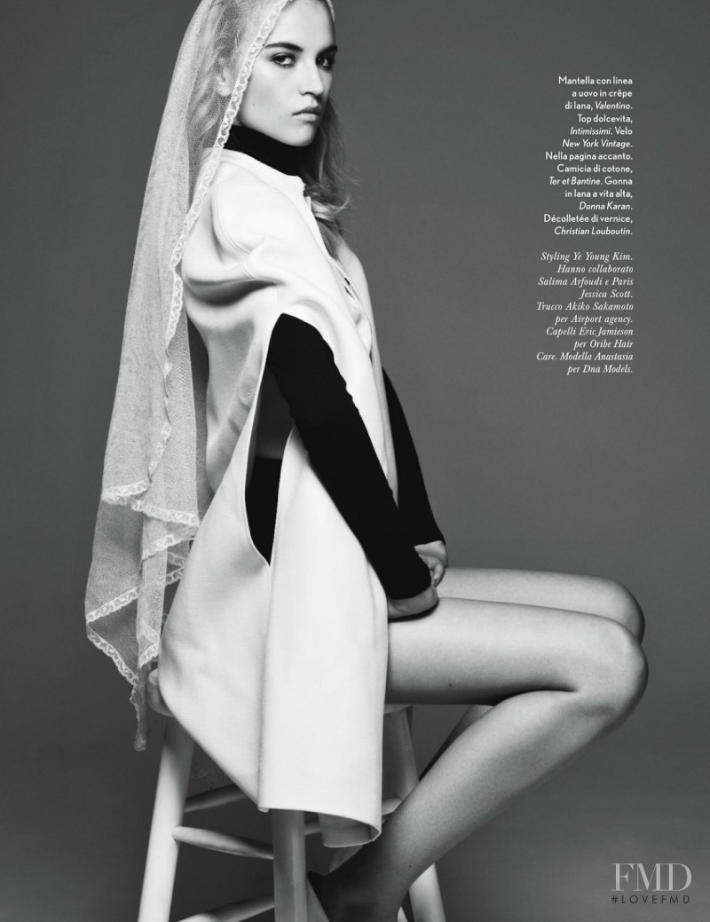 Anabela Belikova featured in Bianco E Nero, October 2013