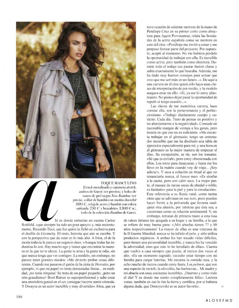 Irina Shayk featured in Corazón Salvaje, November 2013