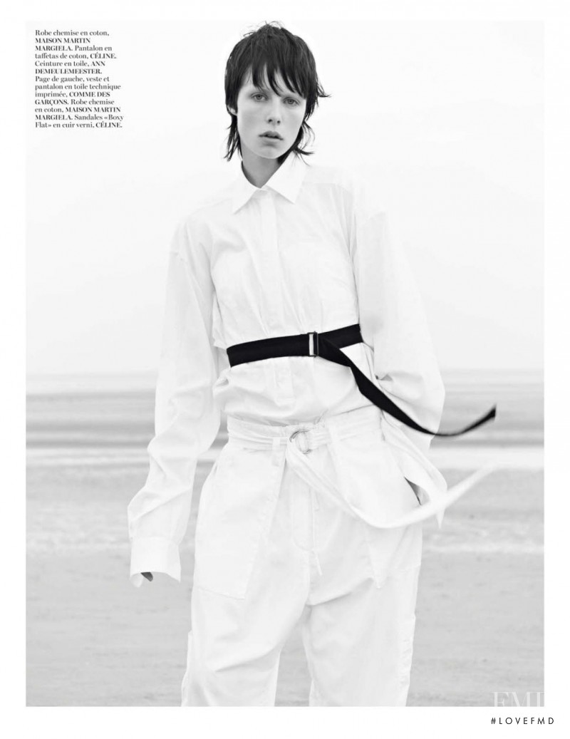 Edie Campbell featured in Sur Le Sable, November 2013