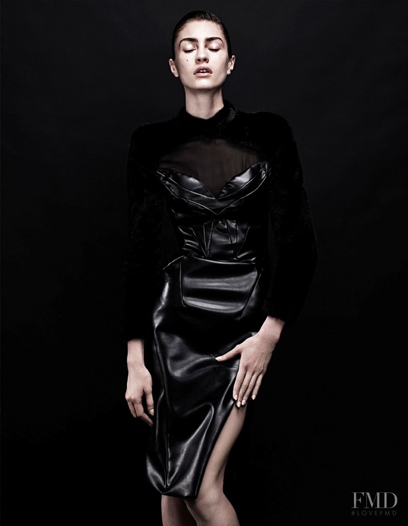 Marine Deleeuw featured in Black Dress, November 2013