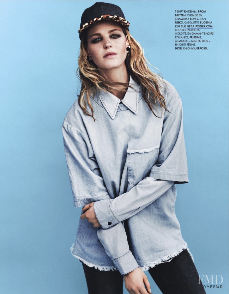 Erin Heatherton featured in Total Denim, October 2013