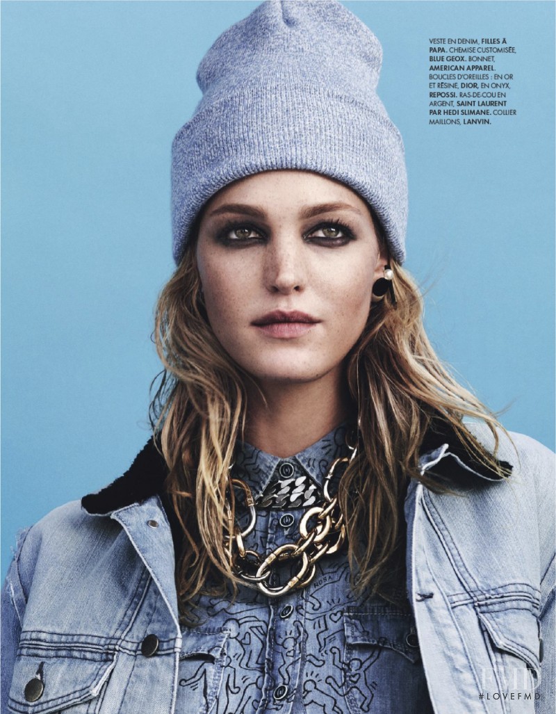 Erin Heatherton featured in Total Denim, October 2013