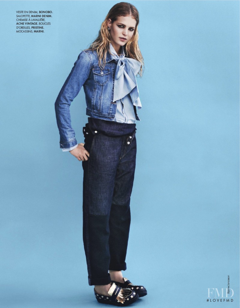 Erin Heatherton featured in Total Denim, October 2013