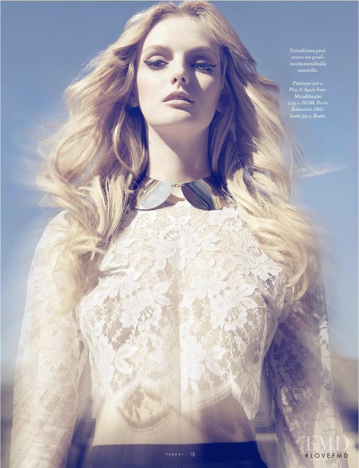 Lydia Hearst featured in Voihan Pitsi, August 2012