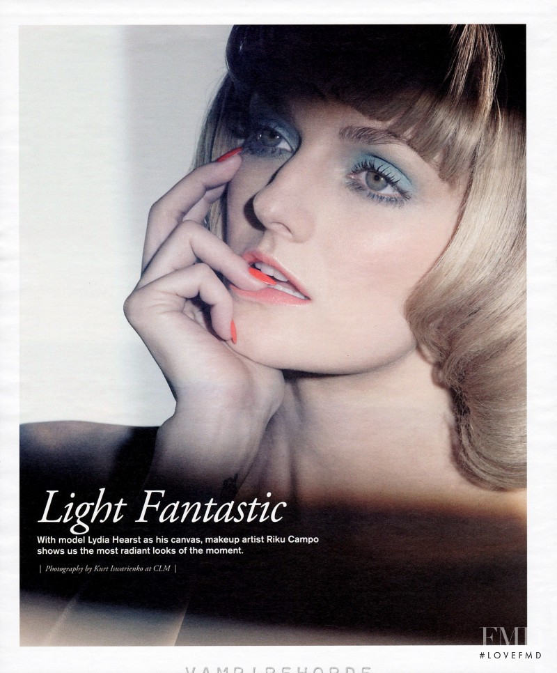 Lydia Hearst featured in Light Fantastic, February 2012