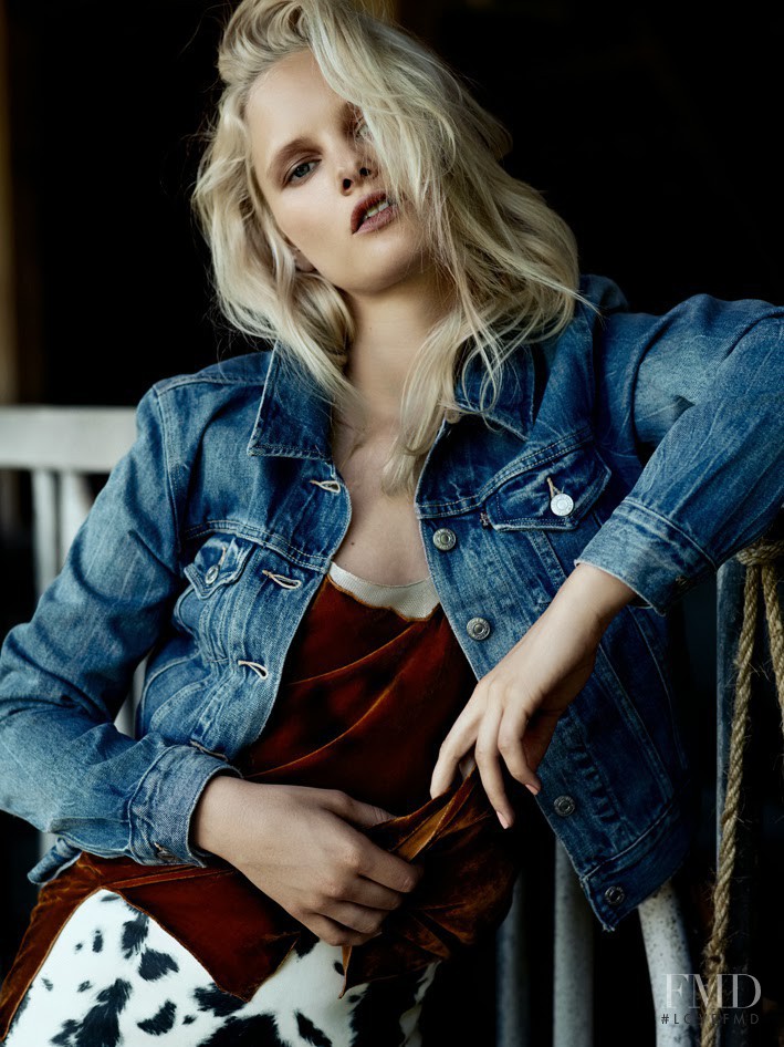 Hannah Holman featured in Denim Special, October 2013