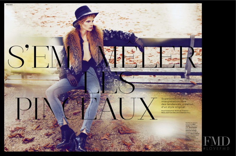 Maria Loks featured in S\'emmêler Les Pinceaux, October 2013