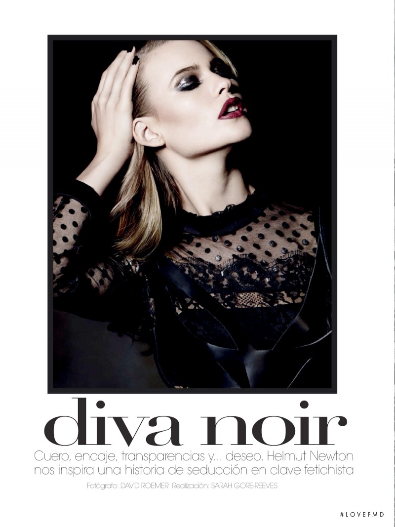 Behati Prinsloo featured in Diva Noir, November 2013