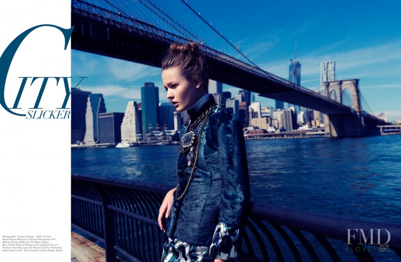 Kristina Romanova featured in City Slicker, November 2013