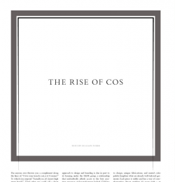 The Rise Of Cos