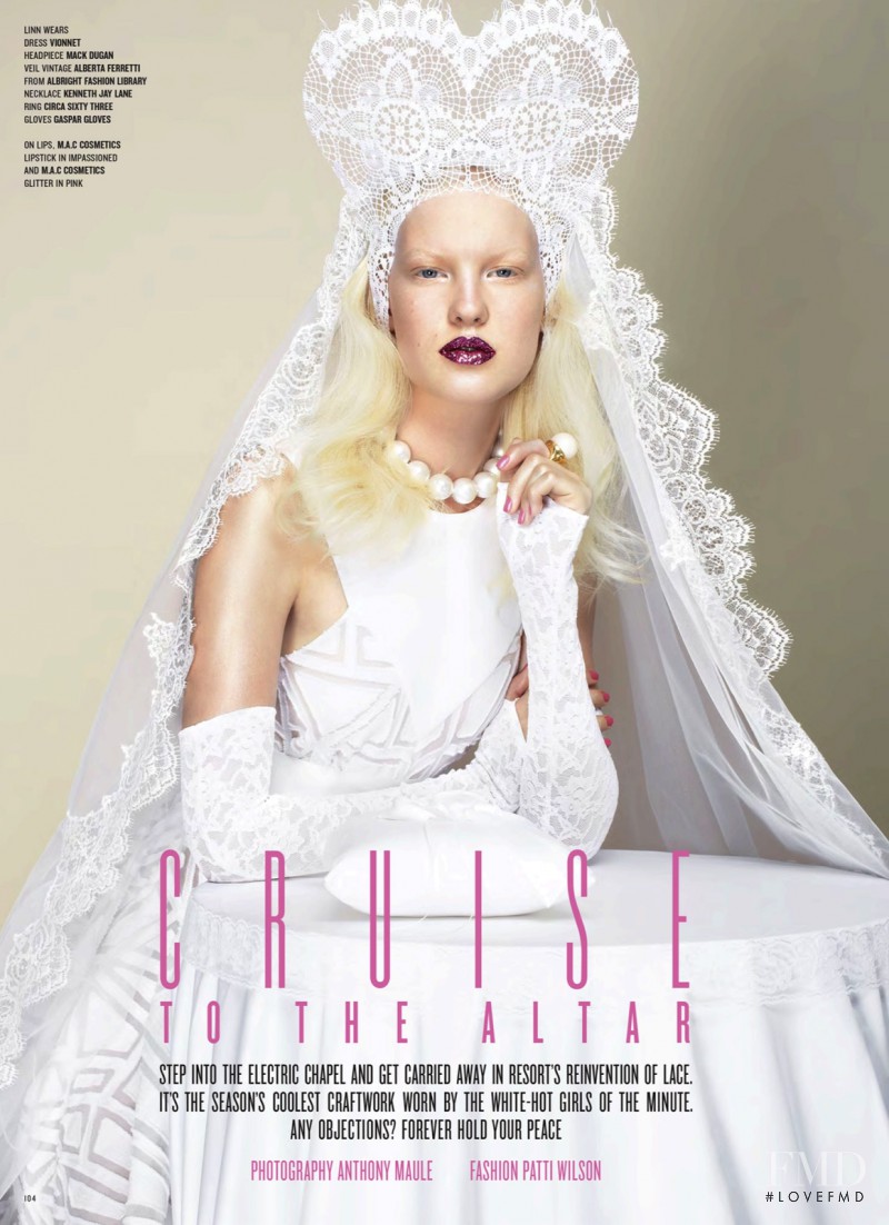 Linn Arvidsson featured in Cruise To The Altar, December 2013