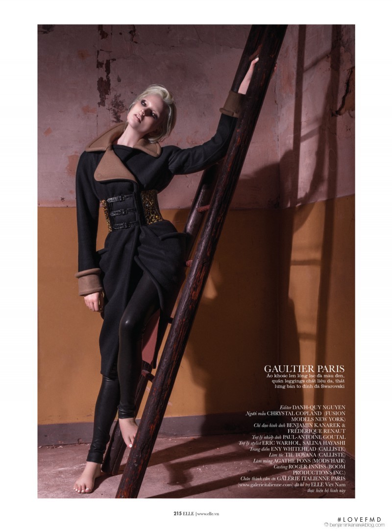 Chrystal Copland featured in Dark Couture, September 2013