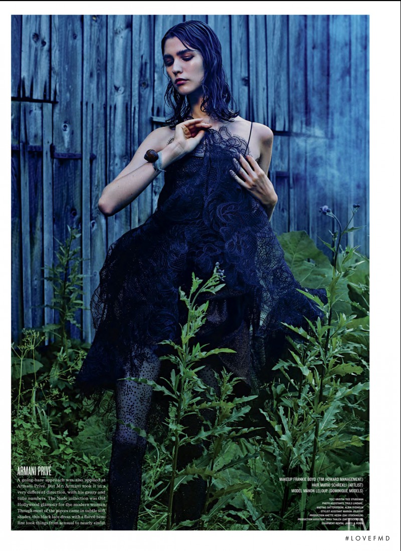 Manon Leloup featured in The Nature Of Couture, December 2013