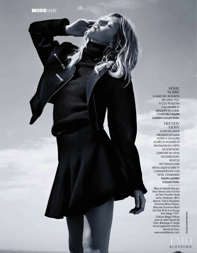 L'hiver En Douce in Madame Figaro France with Maja Mayskär wearing ...