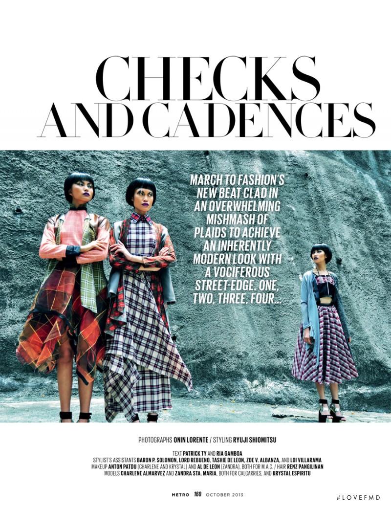 Charlene Almarvez featured in Checks & Cadences, November 2013