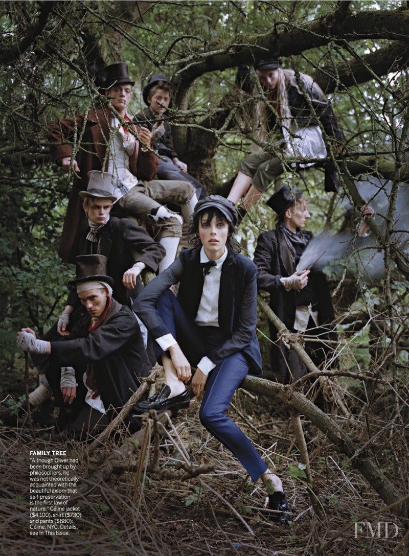 Edie Campbell featured in Dressing Like The Dickens, December 2013