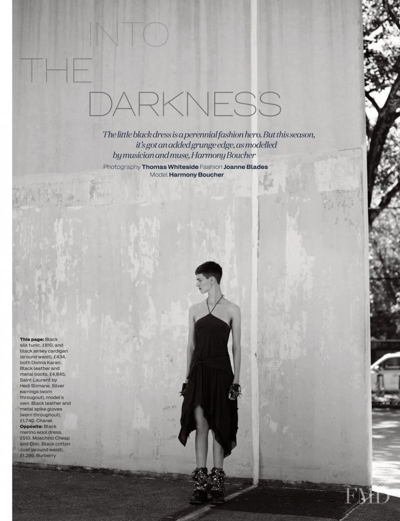 Harmony Boucher featured in Into The Darkness, December 2013