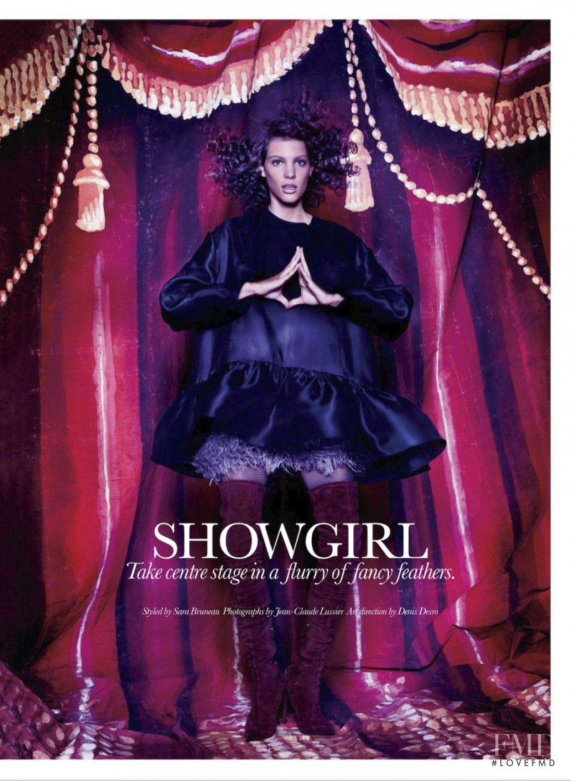 Charlotte Cardin-Goyer featured in Showgirl, December 2013