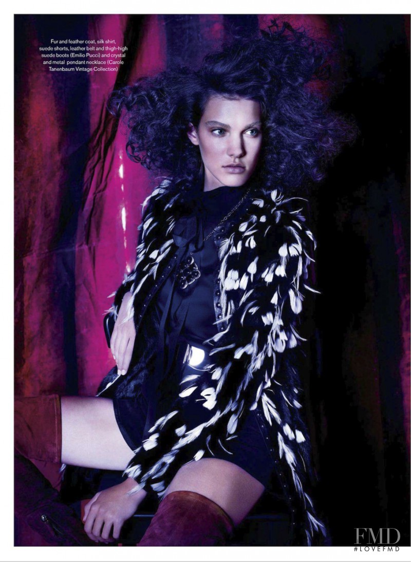 Charlotte Cardin-Goyer featured in Showgirl, December 2013