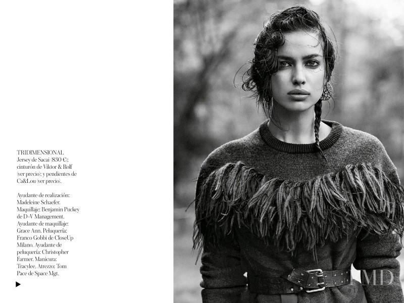 Irina Shayk featured in Pura Raza, December 2013