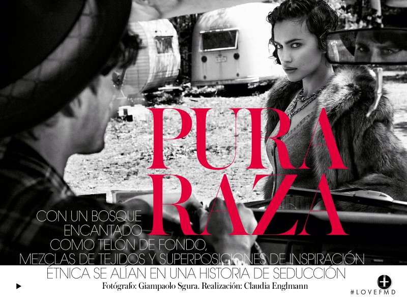 Irina Shayk featured in Pura Raza, December 2013