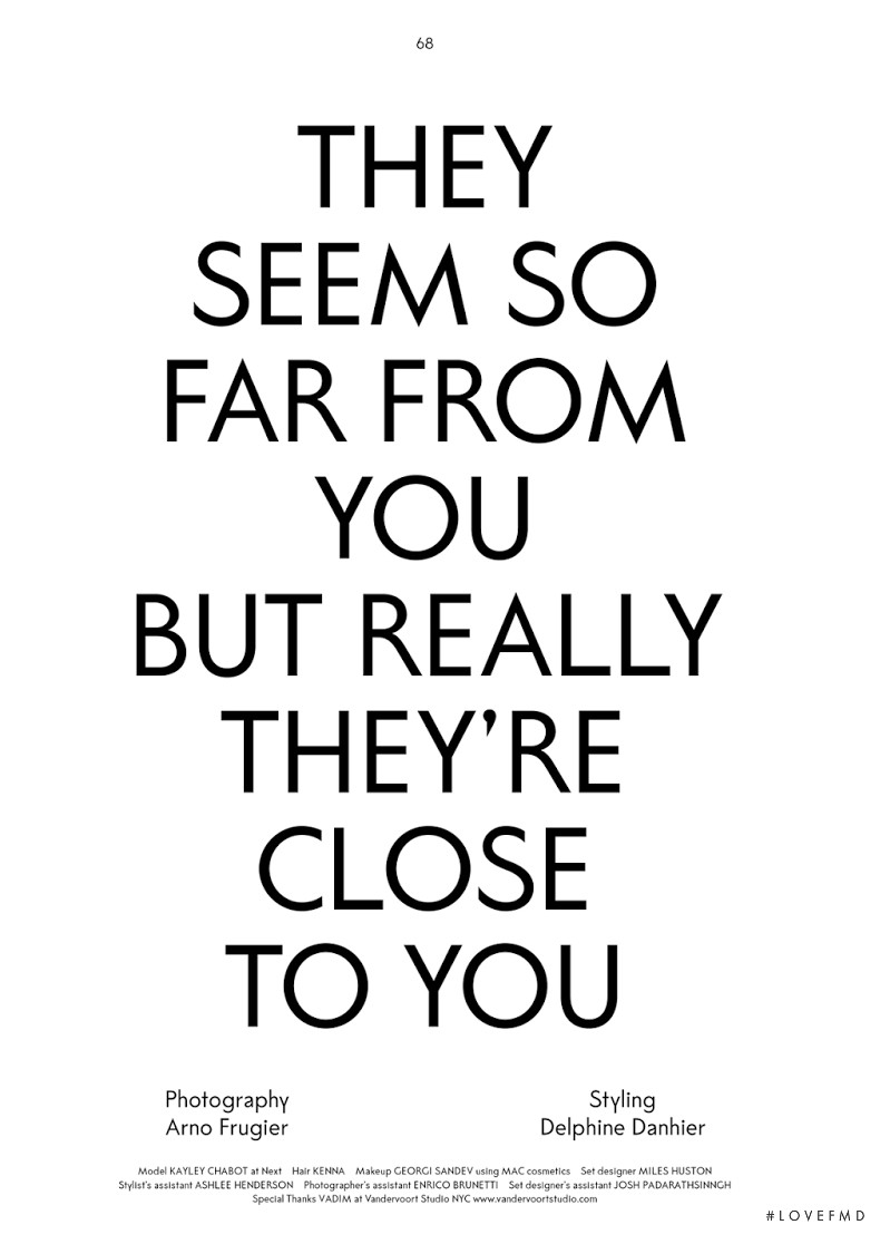 They Seem So Far From You But Really They\'re Close To You, September 2013