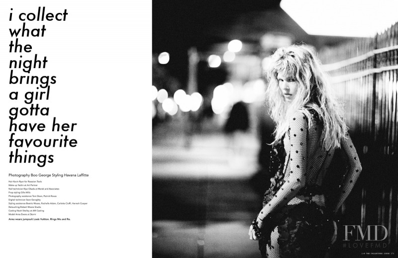 Anna Ewers featured in I Collect What The Night Brings A Girl Gotta Have Her Favourite Things, December 2013