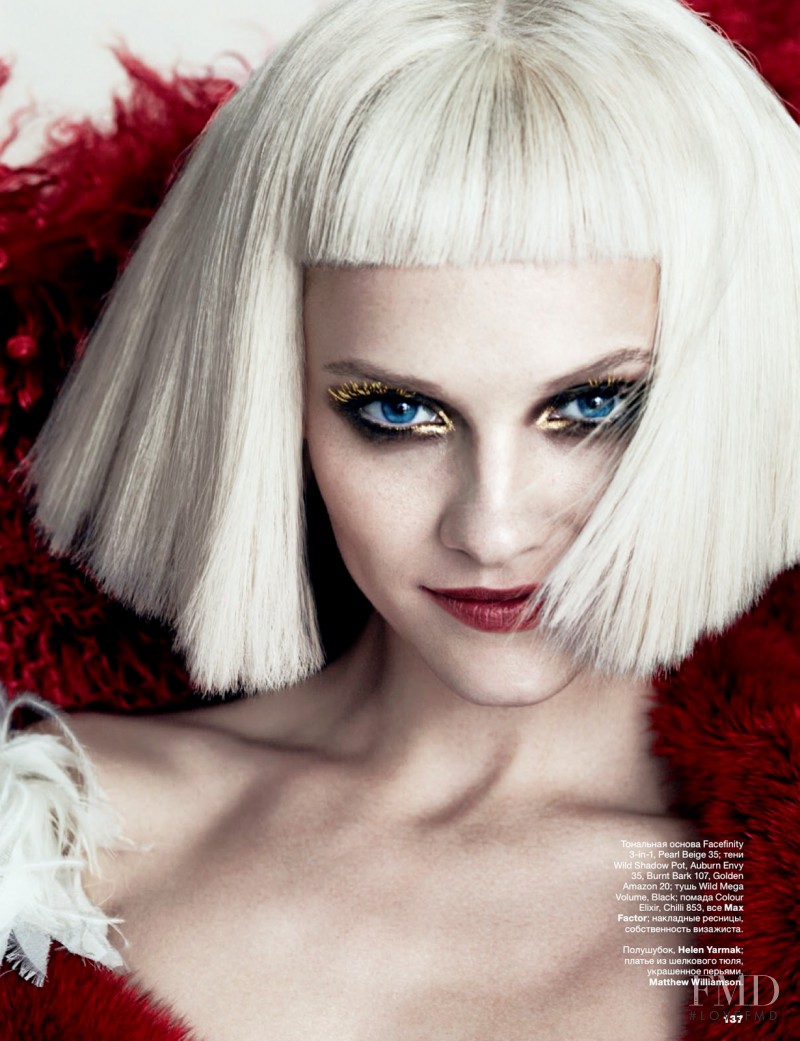 Ginta Lapina featured in Red, White, Gold, December 2013