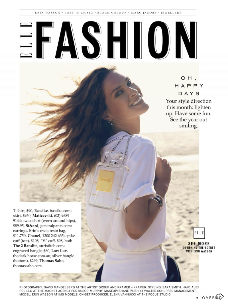 Erin Wasson featured in All About Erin, December 2013