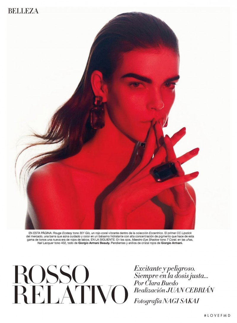 Meghan Collison featured in Rosso Relativo, December 2013