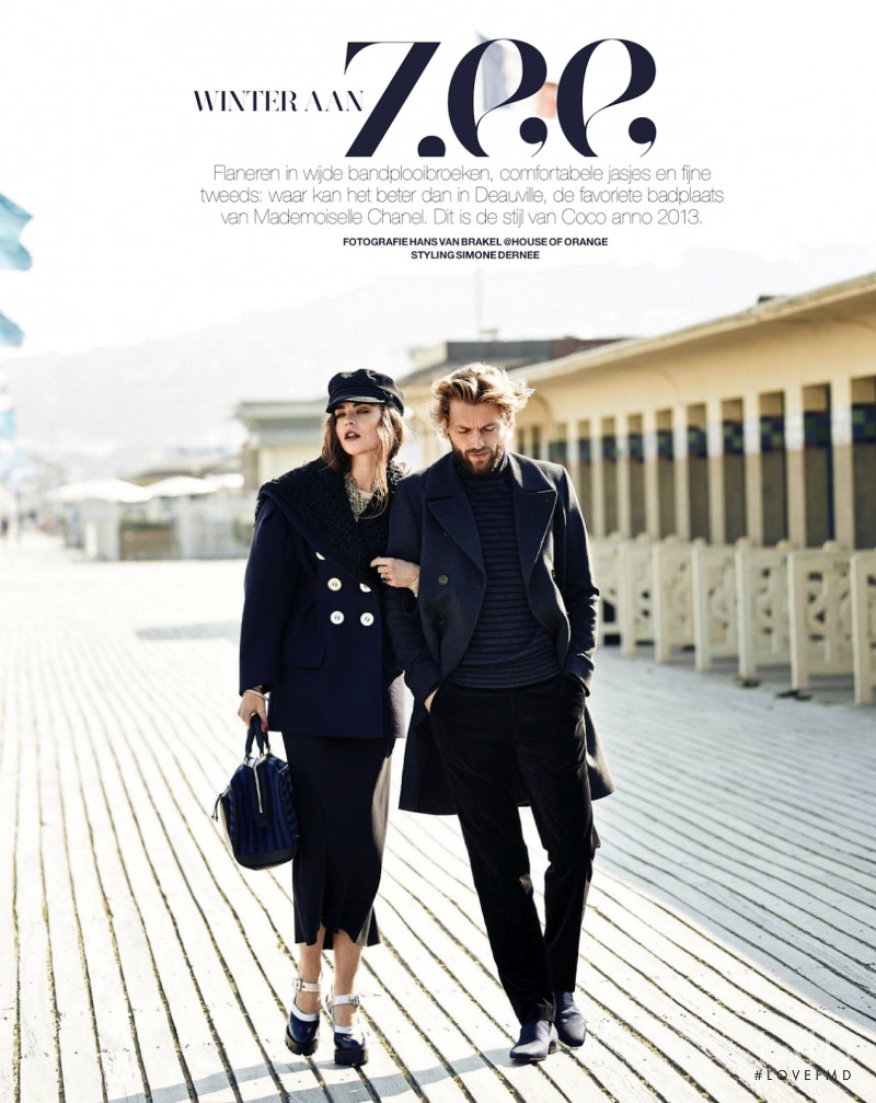 Valeriane Le Moi featured in Winter Aan Zee, December 2013