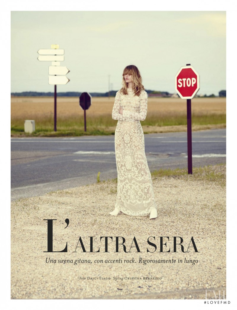 Martha Streck featured in L\'altra Sera, December 2013