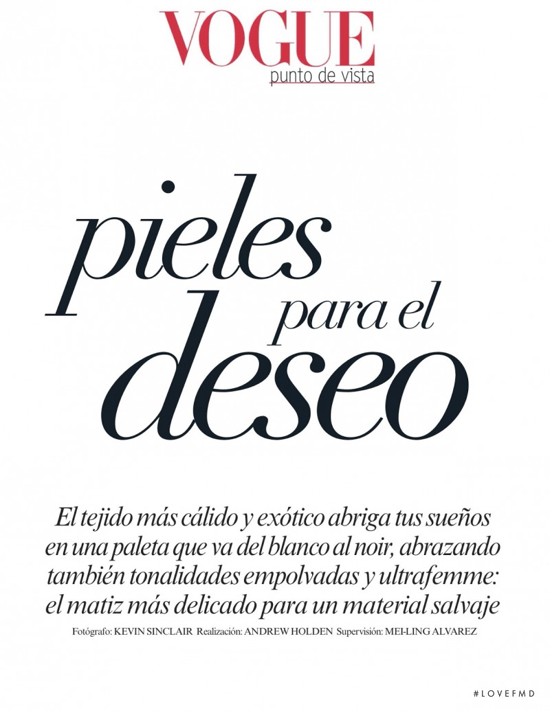 Pieles Para El Deseo, December 2013