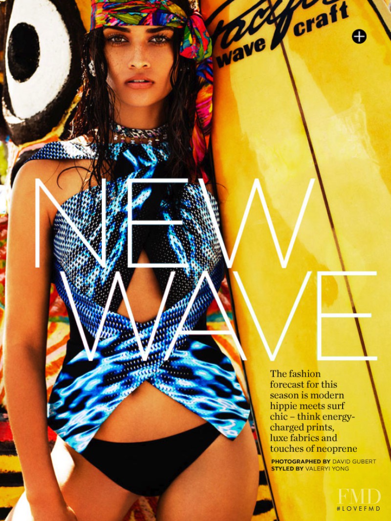 Shanina Shaik featured in New Wave, January 2014