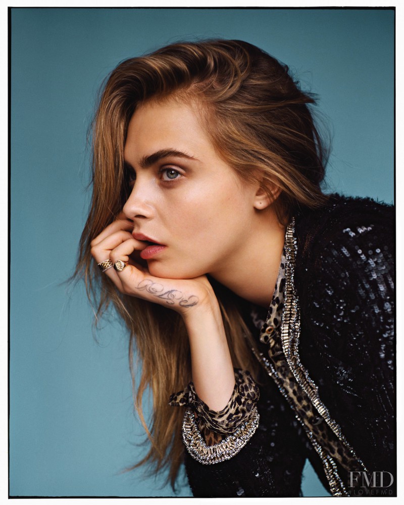 Cara Delevingne featured in The Face, January 2014