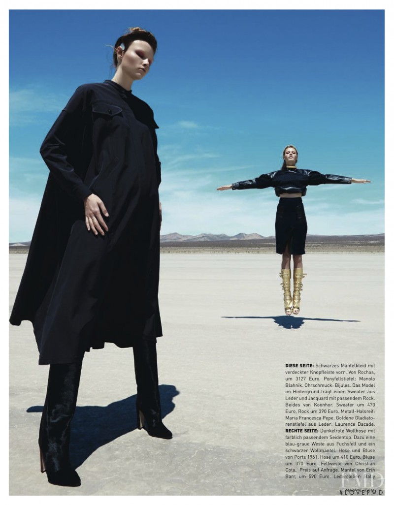Leila Goldkuhl featured in Cool Glam, January 2014
