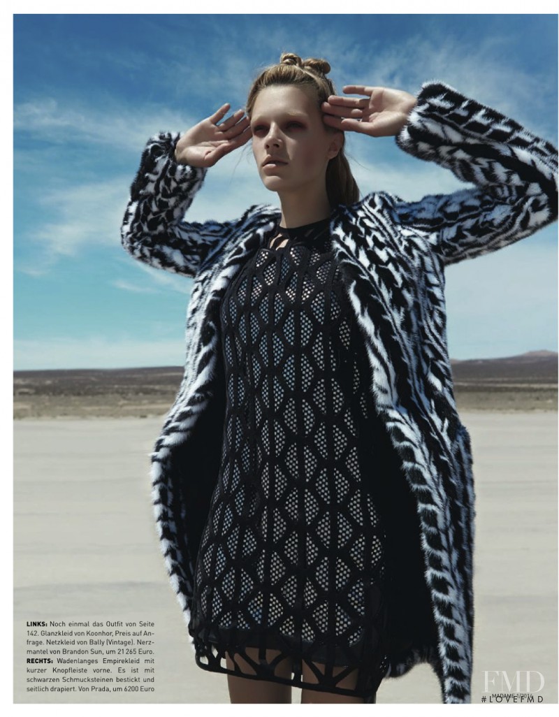 Leila Goldkuhl featured in Cool Glam, January 2014