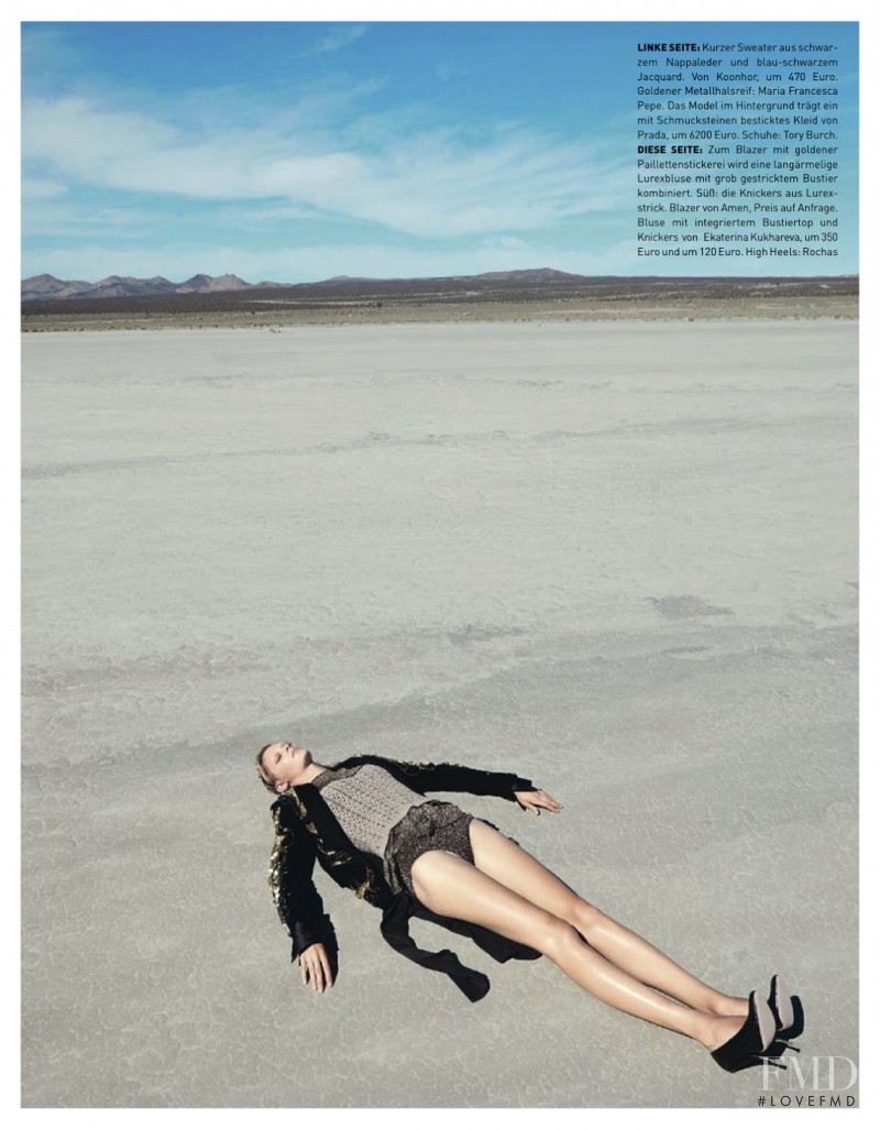 Leila Goldkuhl featured in Cool Glam, January 2014