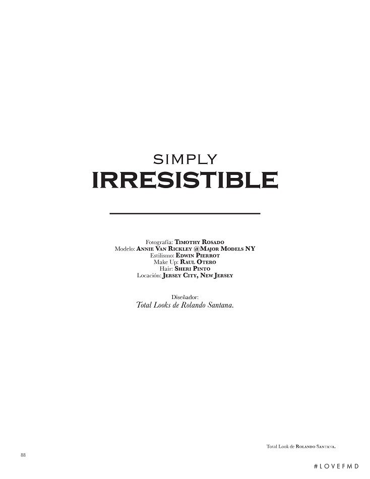 Simply Irresistible, December 2013