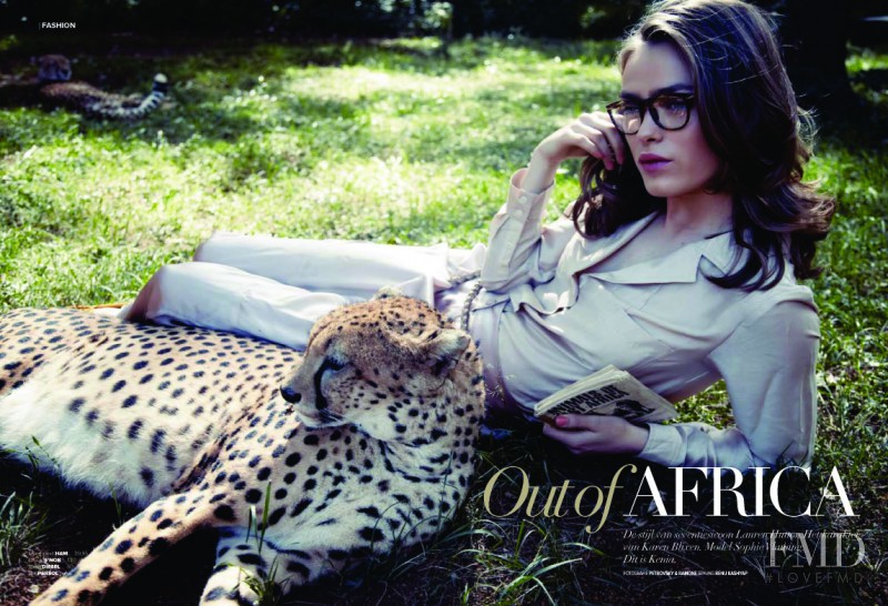 Sophie Vlaming featured in Out of Africa, April 2011