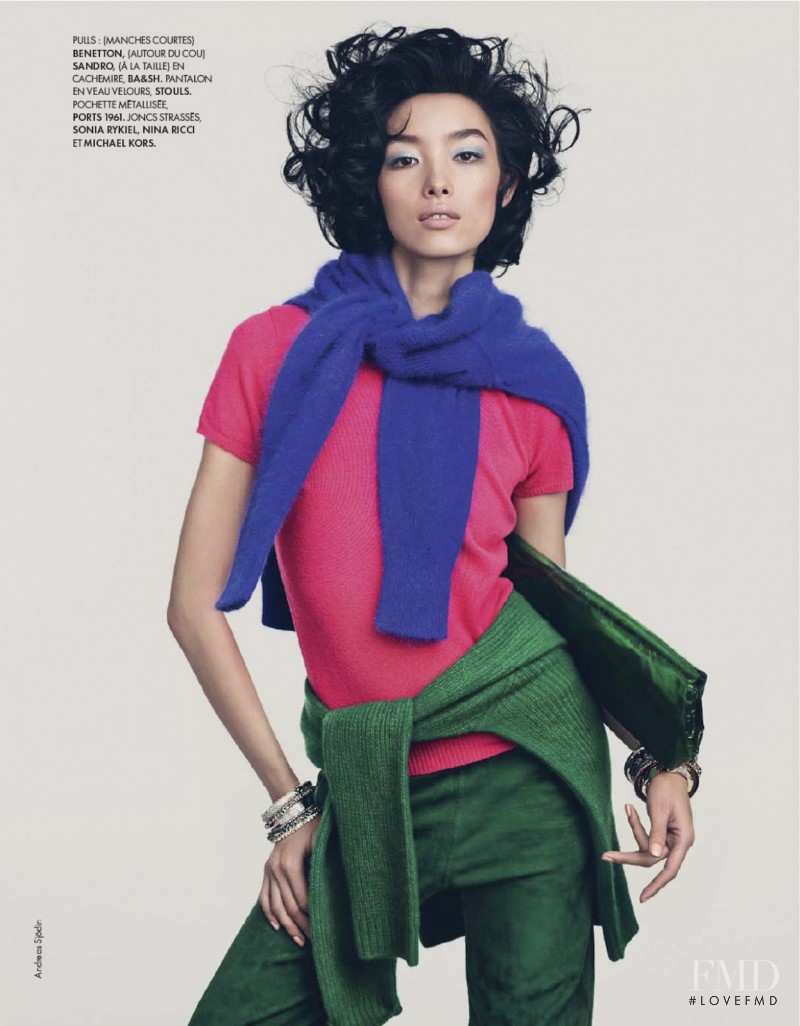 Fei Fei Sun featured in Couleurs Du Temps, December 2013