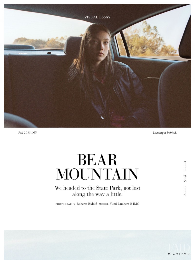 Yumi Lambert featured in Bear Mountain, December 2013