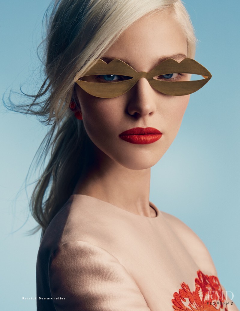 Sasha Luss featured in A Perfect Eye, January 2014