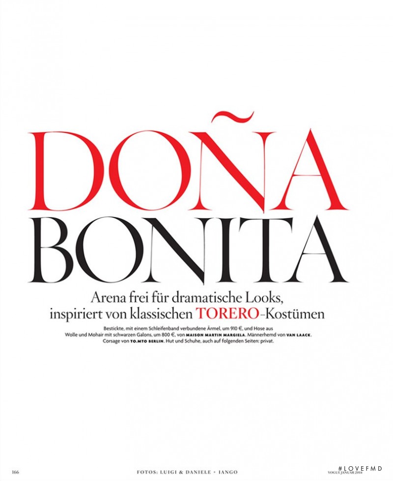 Doña Bonita, January 2014