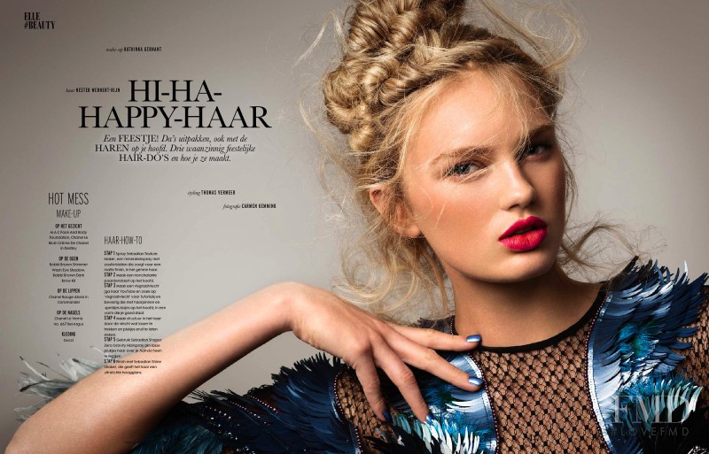 Romee Strijd featured in Hi-Ha-Happy-Haar, January 2014