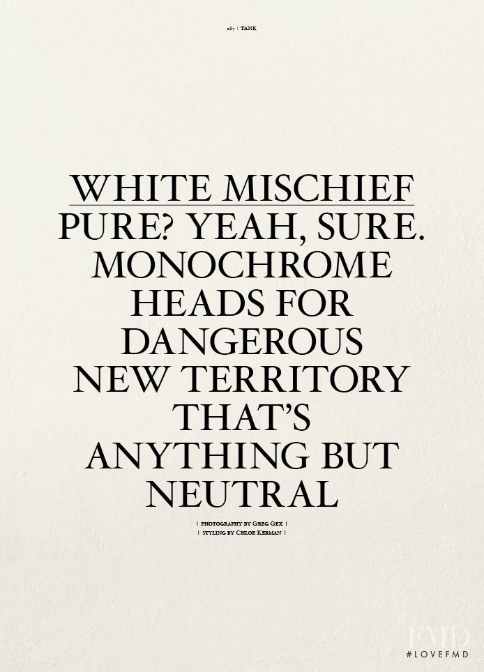 White Mischief, March 2011